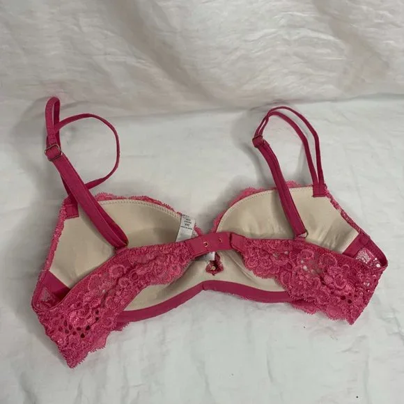 Victoria's Secret Pink floral lace push up bra 34A - Picture 9 of 11